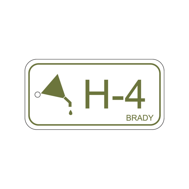 138744 Brady Energy Source Tag Hydraulic H-4 75.00mm x 38.00mm