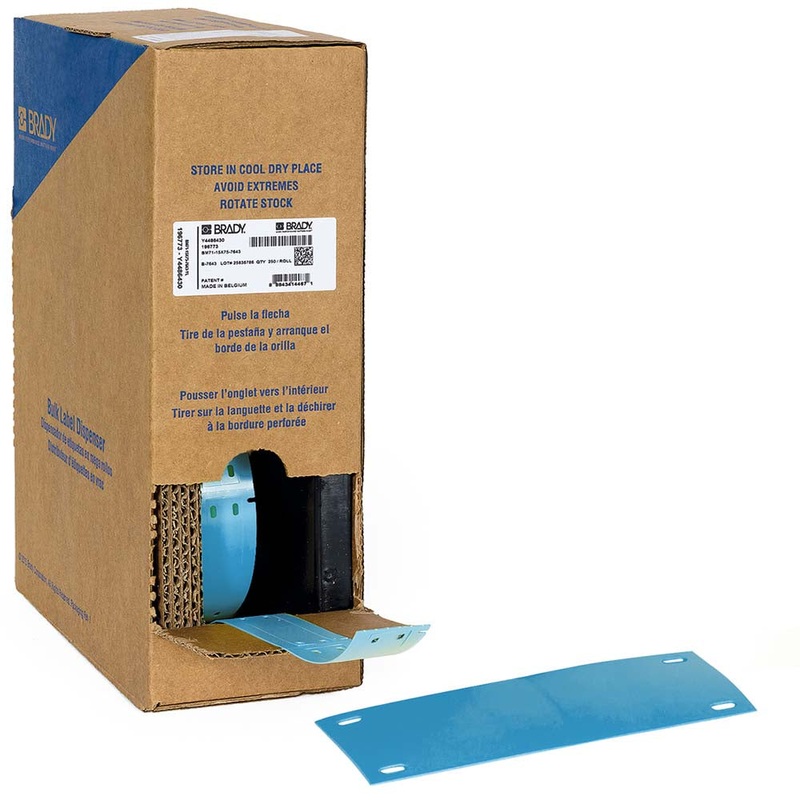 312178 Brady BM-25×75-7643-BL Bulk Linerless B-7643 cable tags for BMP61 25.00mm x 75.00mm