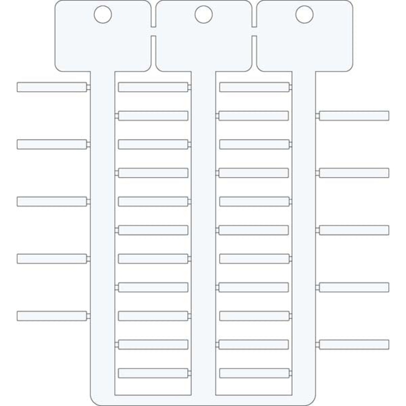 3-Tree White ACS Cable Tags for Brady BSP41 Printers 4mm x 30mm – SA4224