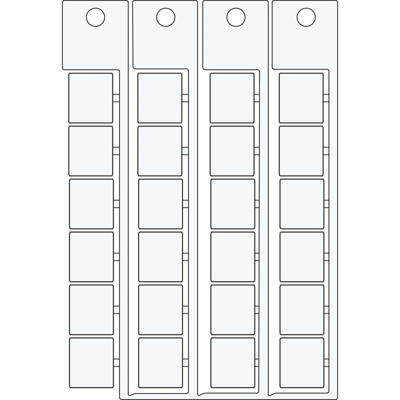 White Adhesive Tag for BSP41 Printers 15mm x 17mm – 1517AD