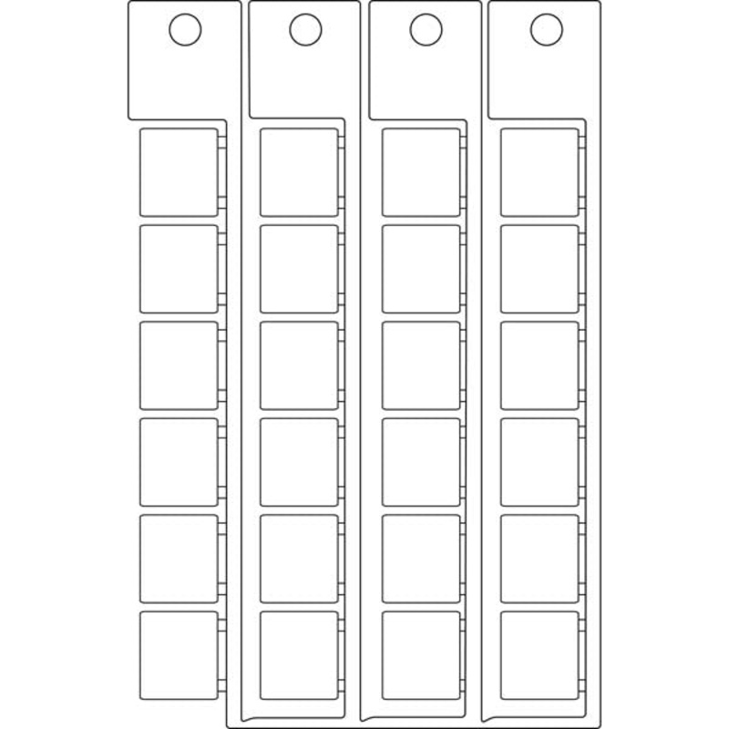 White Tag for BSP41 Printers 15mm x 17mm – T1517B