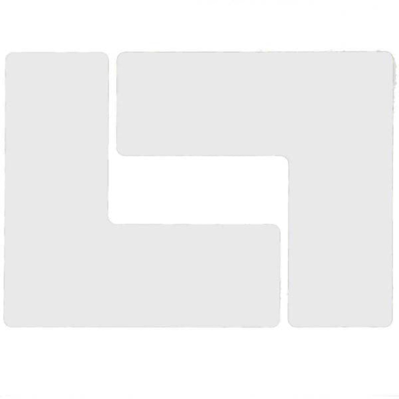 104447 Brady ToughStripe Corner L Marks in White 76.20 mm x 203.20 mm