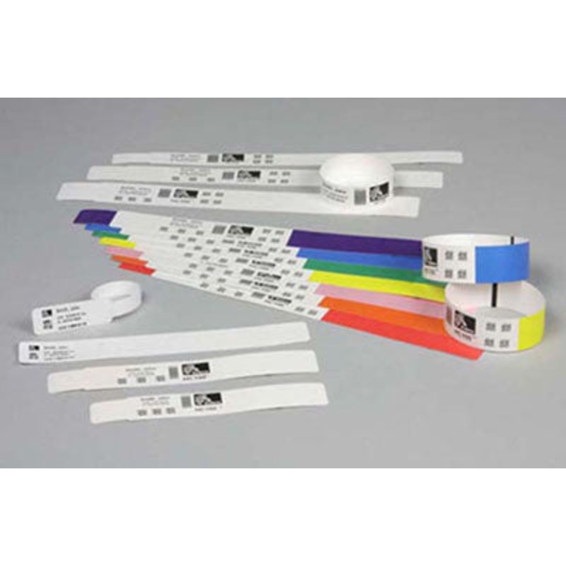 10015355K – Zebra Z-Band Ultra Soft Coated Wristbands 25.4mm x 279.4mm