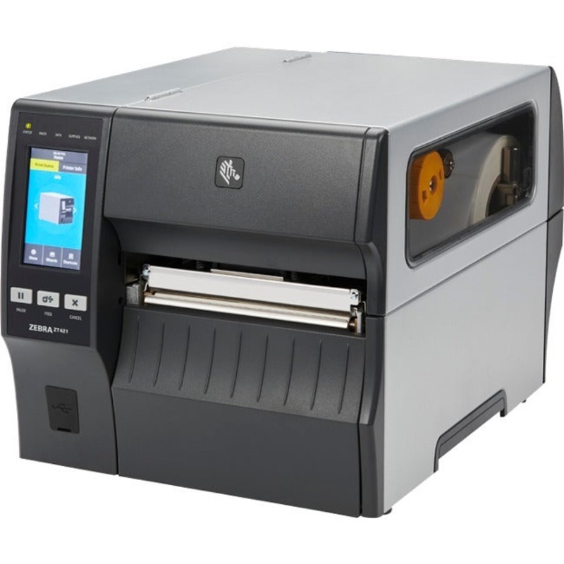 Zebra ZT421 6 Inch Industrial Label Printer 203dpi Serial USB Ethernet BT Wlan – ZT42162-T0EC000Z