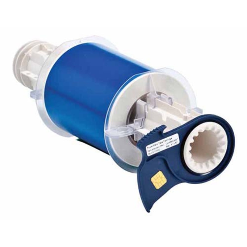 013541 – Brady BBP85 100mm x 15 metre blue Permanent Acrylic Vinyl