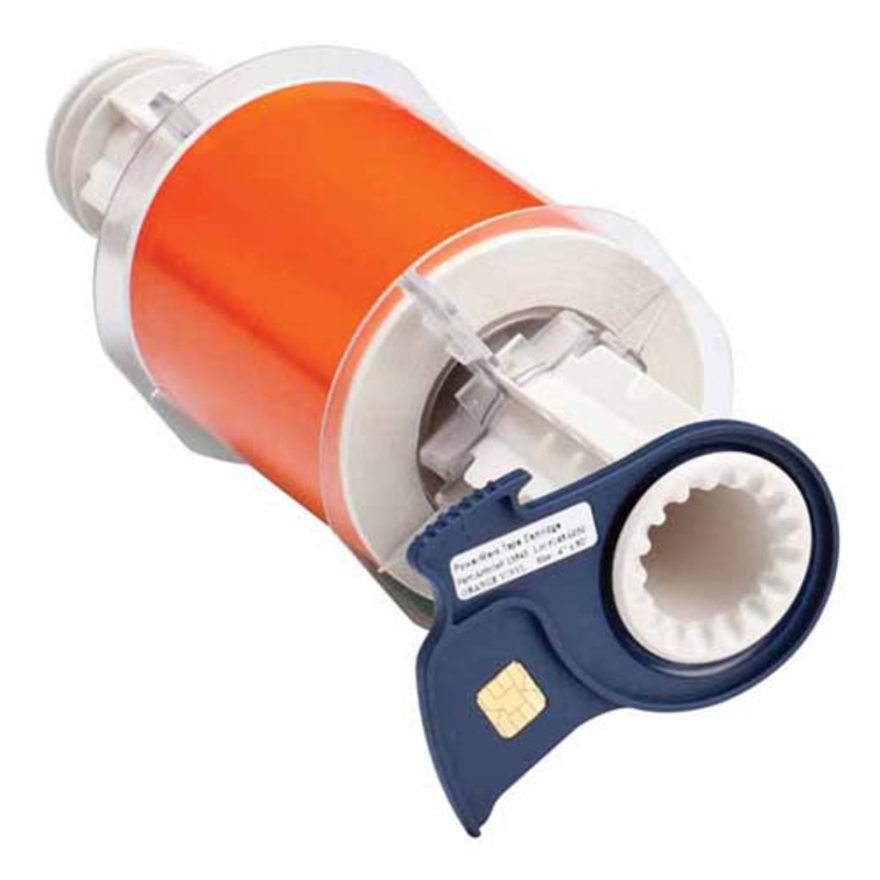 013543 – Brady BBP85 100mm x 15 metre orange Permanent Acrylic Vinyl