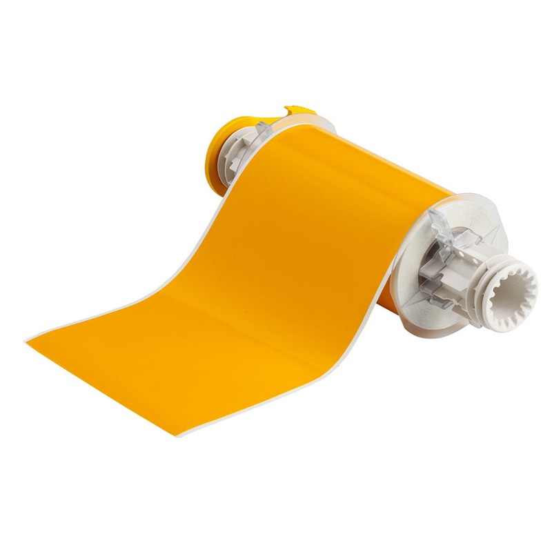 013550 – Brady BBP85 150mm x 15 metre yellow Permanent Acrylic Vinyl