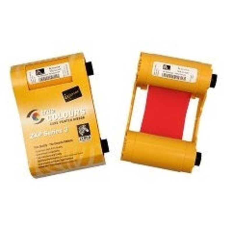 800033-302 – Zebra ZXP Series 3 True Colors Red Monochrome Ribbon