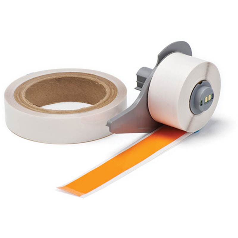 173438 BMP 71 Label Printer Labels Orange Gloss Ultra Aggressive Polyester