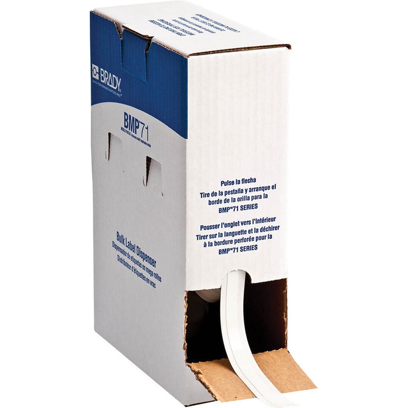 173476 Brady BMP 71 Repositionable Coated Vinyl Cloth Label – 9.53 mm x 83.8 m