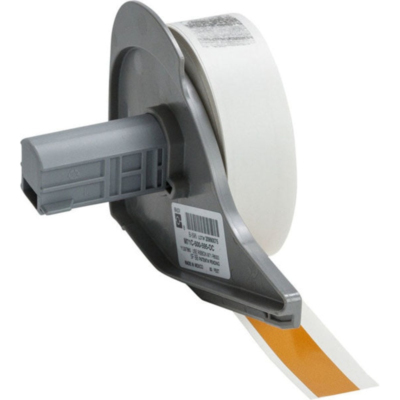 173212 BMP 71 Label Printer Tapes Ochre Gloss Permanent Vinyl