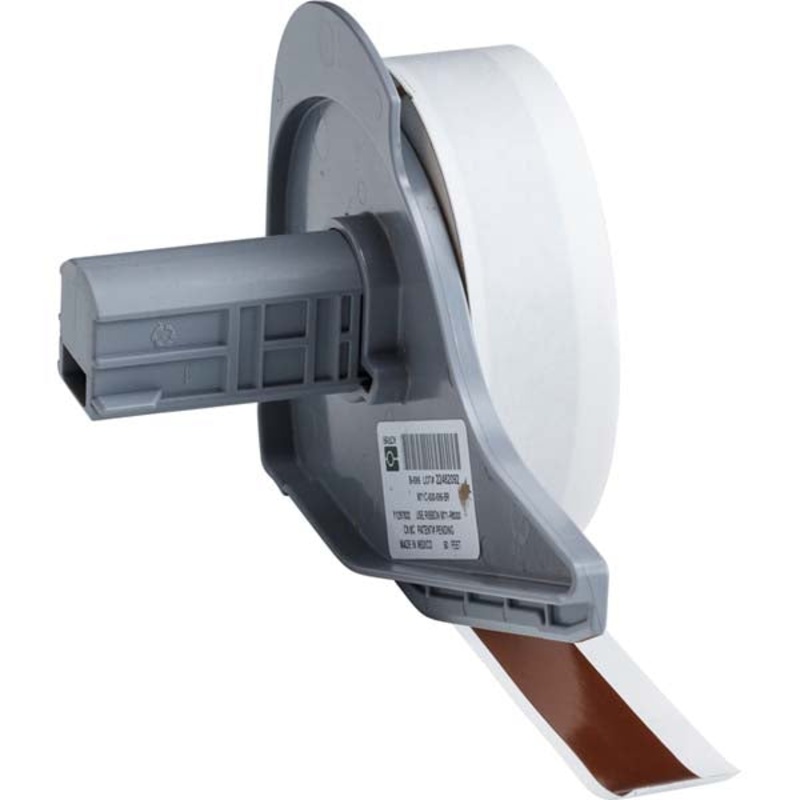 173218 BMP 71 Label Printer Tapes Brown Gloss Permanent Vinyl