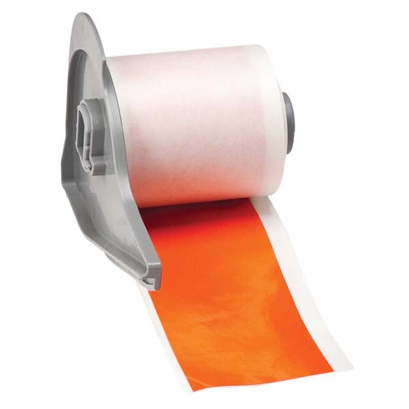 173247 BMP 71 Label Printer Tapes Orange Gloss Permanent Vinyl