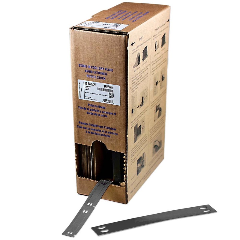 311966 Brady BM7-10×75-7643-BK Bulk Linerless B-7643 cable tags for BMP61 10.00mm x 75.00mm
