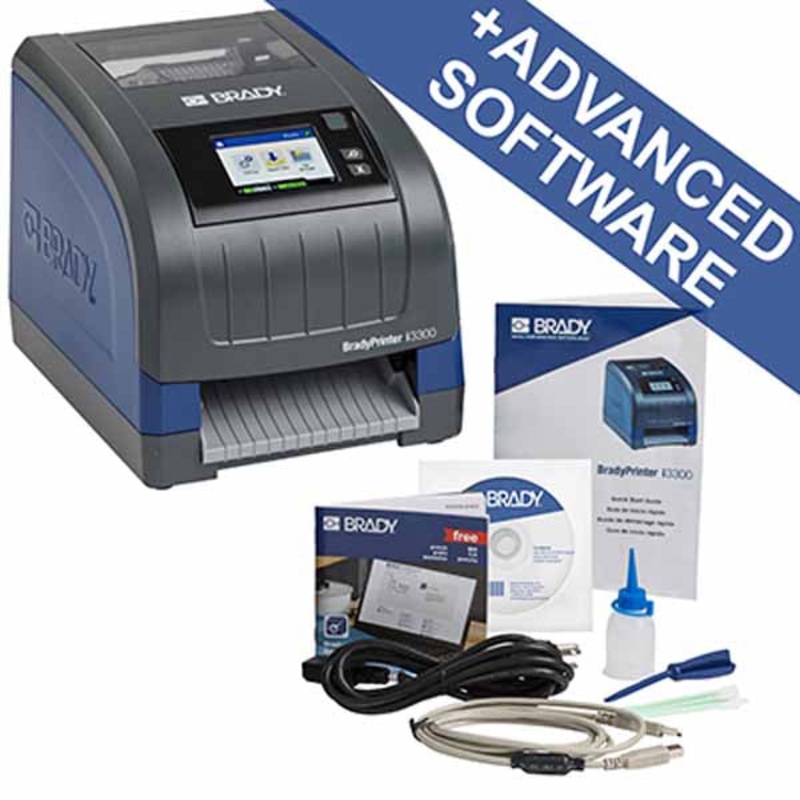BradyPrinter i3300 Industrial Label Printer with Wi-Fi with Brady Workstation Suite – 322888