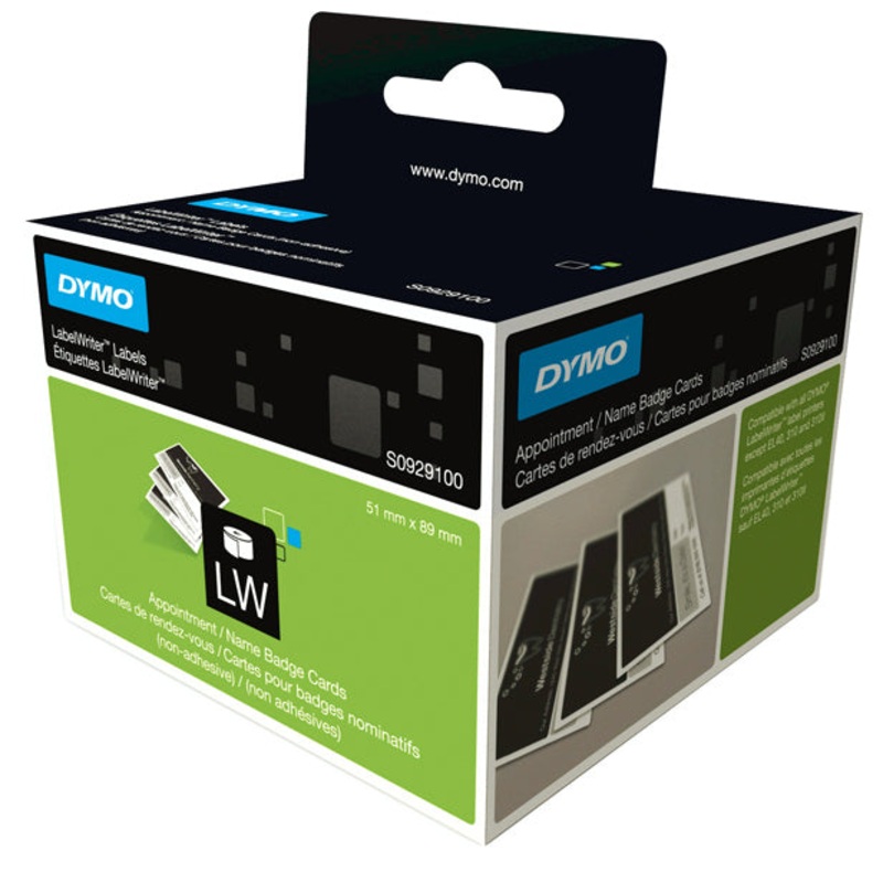 Dymo S0929100 Appointment Card – Name Badge 51x89mm