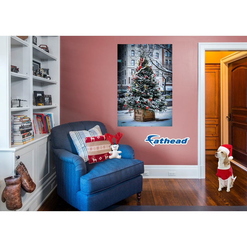 Christmas:  Tree in a Box Poster        –   Removable     Adhesive Decal