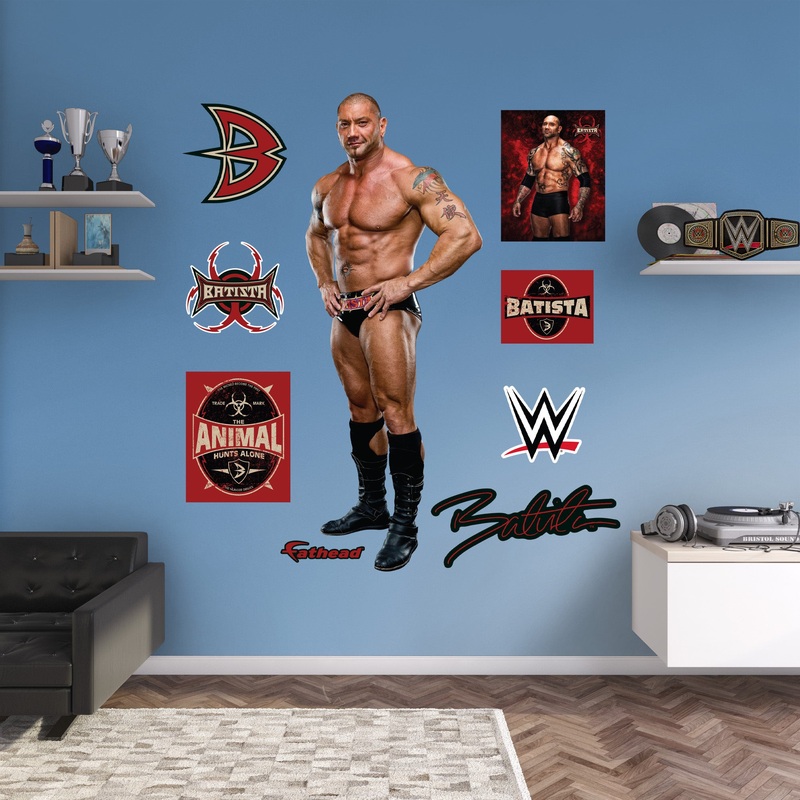 Batista – RealBig Collection – Official WWE – Reusable Vinyl Wall Decals