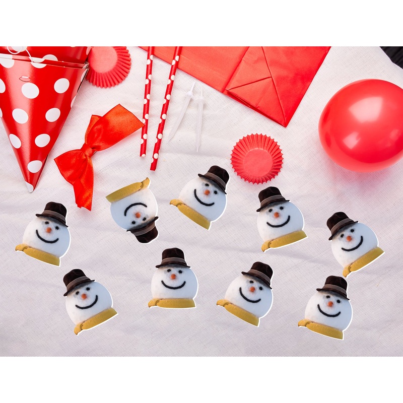 Christmas: Snowman with Yellow Scarf Minis        –      Big Head