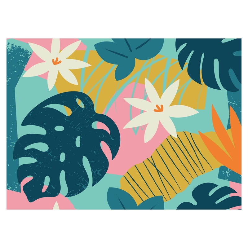 Seasons Decor: Seasons Decor Spring Colorful Nature Mural        –   Removable Wall   Adhesive Decal