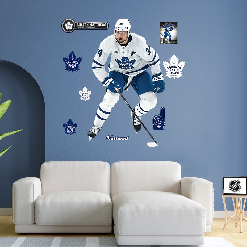 Auston Matthews – RealBig Collection – Official NHL – Toronto Maple Leafs – Reusable Vinyl Wall Decals #5