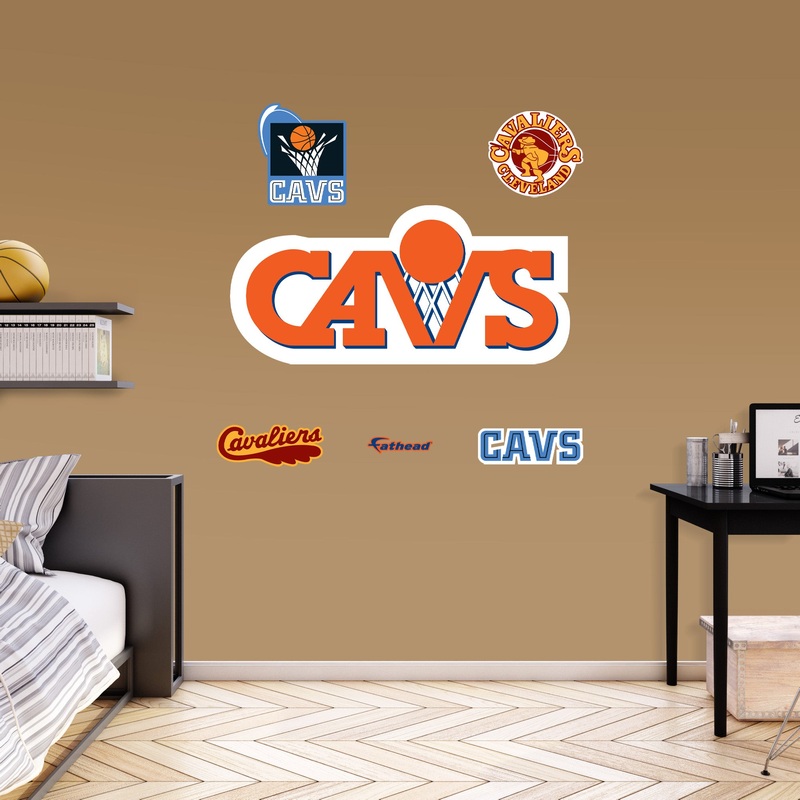 Cleveland Cavaliers – RealBig Classic Logo Collection – Official NBA – Reusable Vinyl Wall Decals