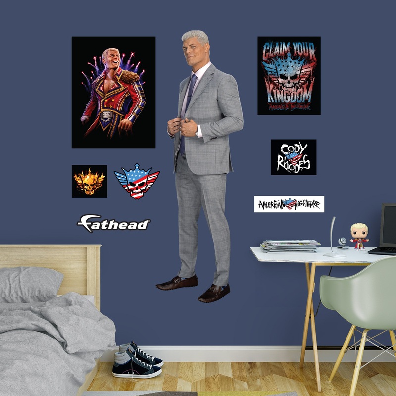 Cody Rhodes – RealBig Suit Collection – Official WWE – Reusable Vinyl Wall Decals