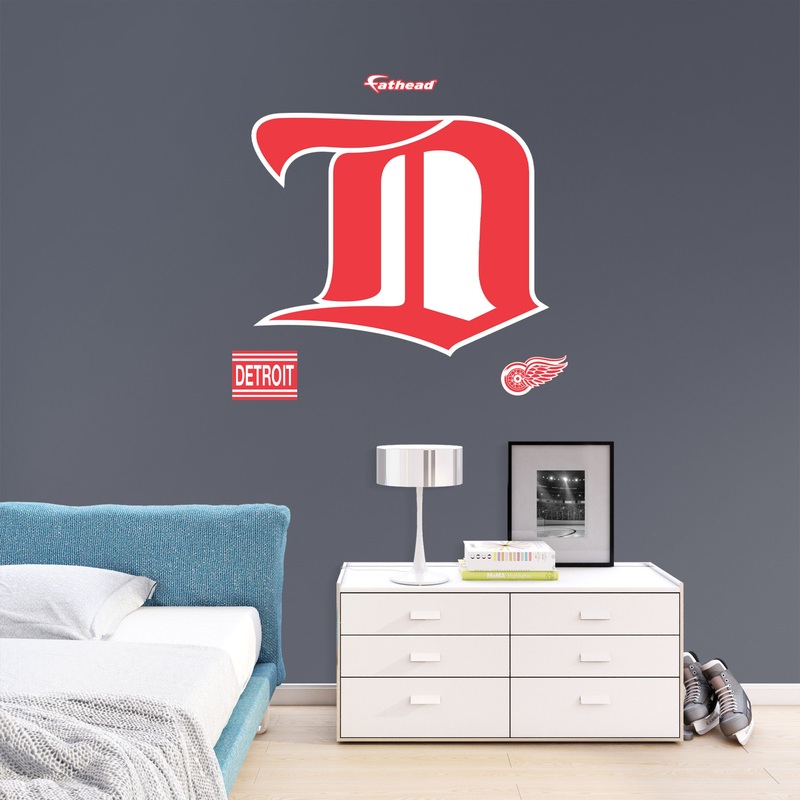 Detroit Red Wings – RealBig Vintage Logo Collection – Official NHL – Reusable Vinyl Wall Decals #2