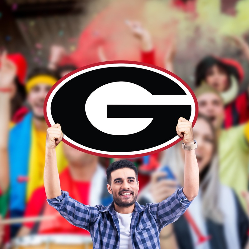 G Foamcore Logo – Big Head – Official NCAA – Georgia Bulldogs – Foam Core Cutout