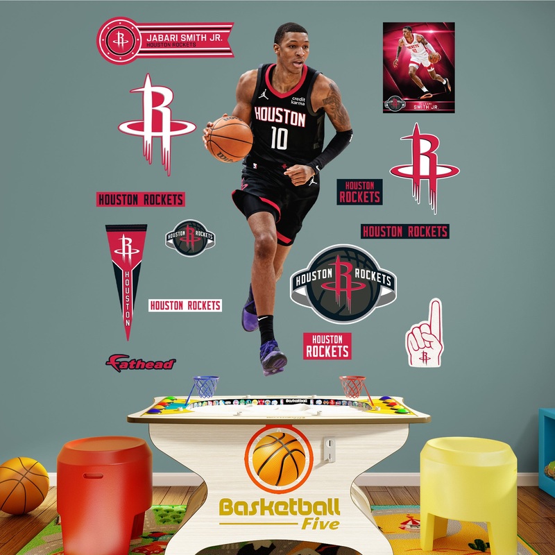 Jabari Smith Jr. – RealBig Collection – Official NBA – Houston Rockets – Reusable Vinyl Wall Decals