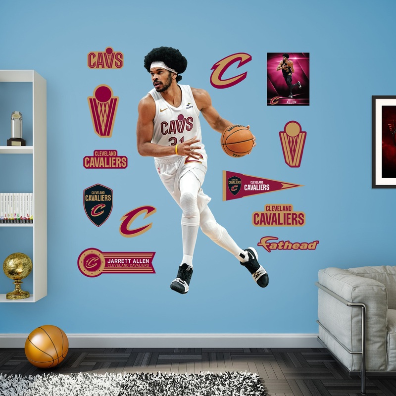Jarrett Allen – RealBig Collection – Official NBA – Cleveland Cavaliers – Reusable Vinyl Wall Decals