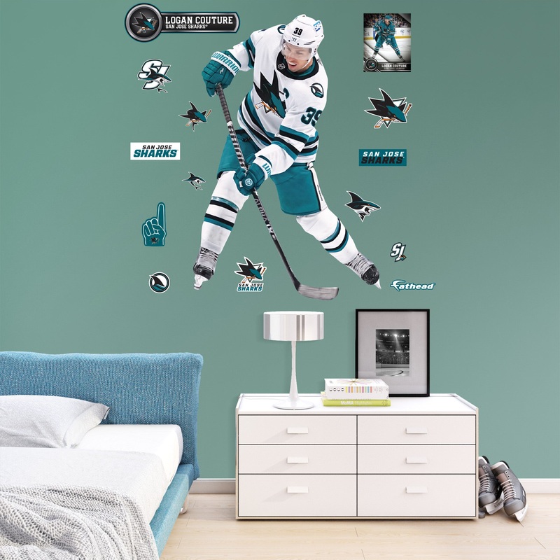 Logan Couture – RealBig Collection – Official NHL – San Jose Sharks – Reusable Vinyl Wall Decals #2