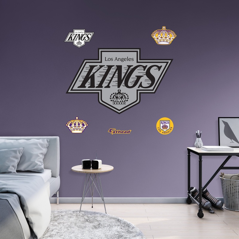 Los Angeles Kings – RealBig Vintage Logo Collection – Official NHL – Reusable Vinyl Wall Decals