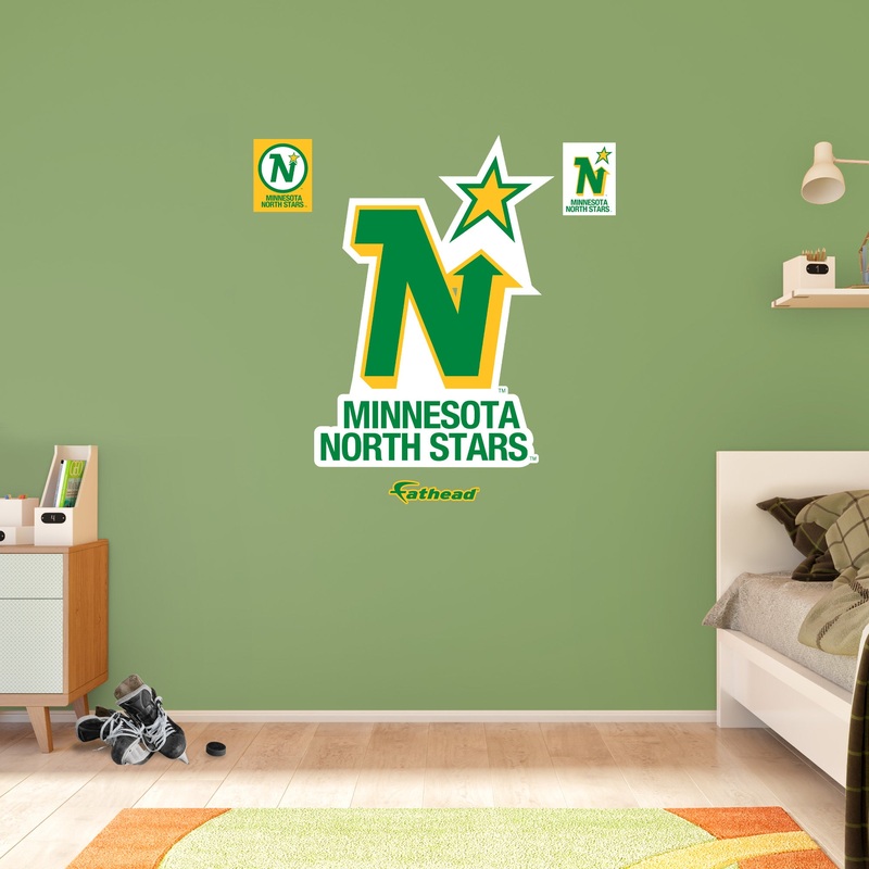 Minnesota North Stars – RealBig Vintage Logo Collection – Official NHL – Reusable Vinyl Wall Decals