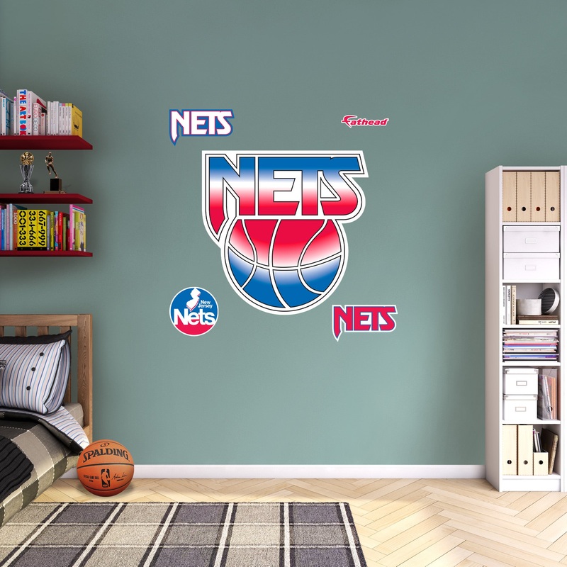 New Jersey Nets – RealBig Classic Logo Collection – Official NBA – Reusable Vinyl Wall Decals #2