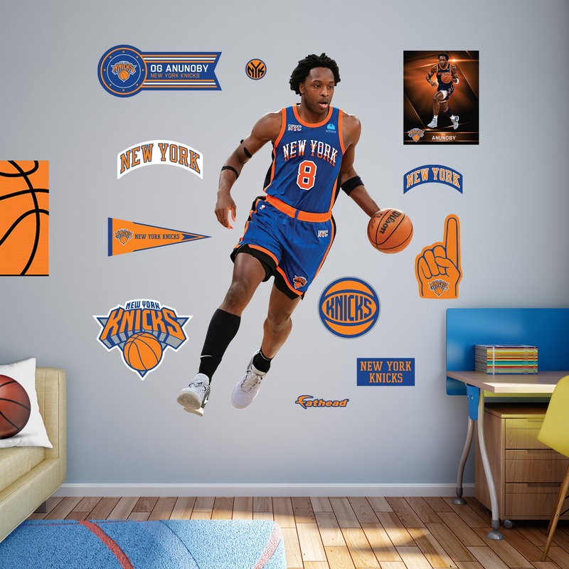 OG Anunoby – RealBig Collection – Official NBA – New York Knicks – Reusable Vinyl Wall Decals