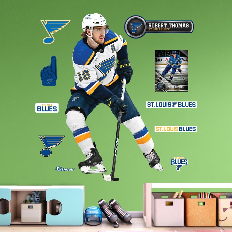 Robert Thomas – RealBig Collection – Official NHL – St. Louis Blues – Reusable Vinyl Wall Decals
