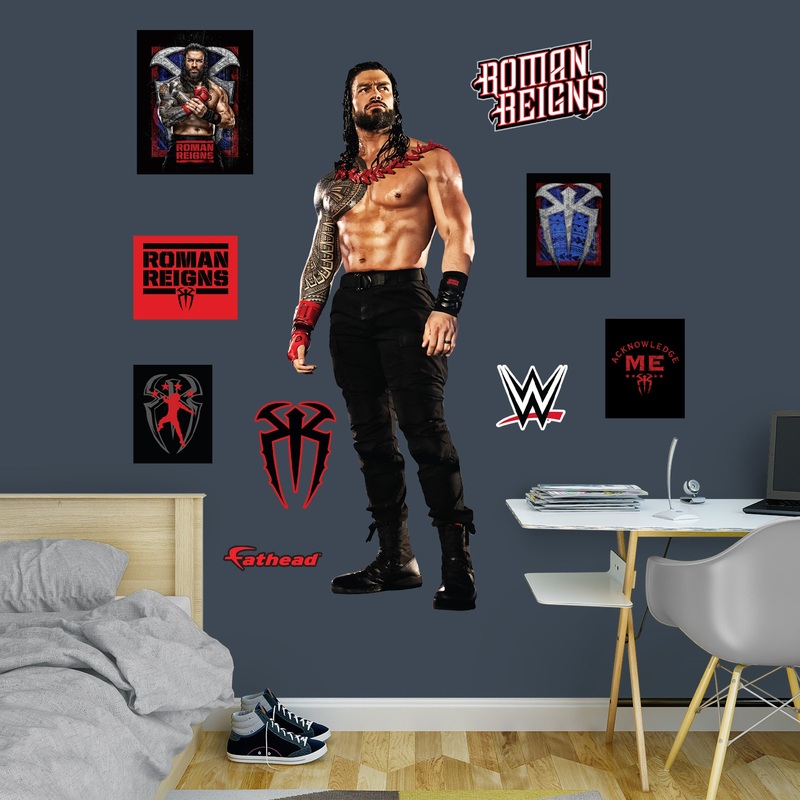 Roman Reigns – RealBig Tribal Chief Collection – Official WWE – Reusable Vinyl Wall Decals