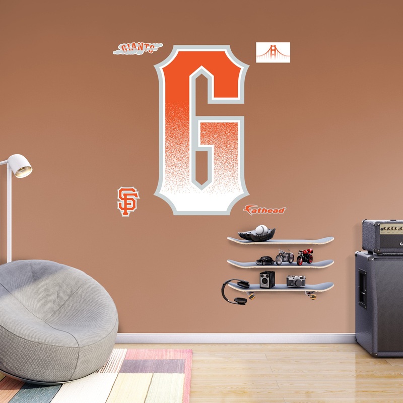San Francisco Giants – RealBig City Connect Logo Collection – Official MLB – Reusable Vinyl Wall Decals