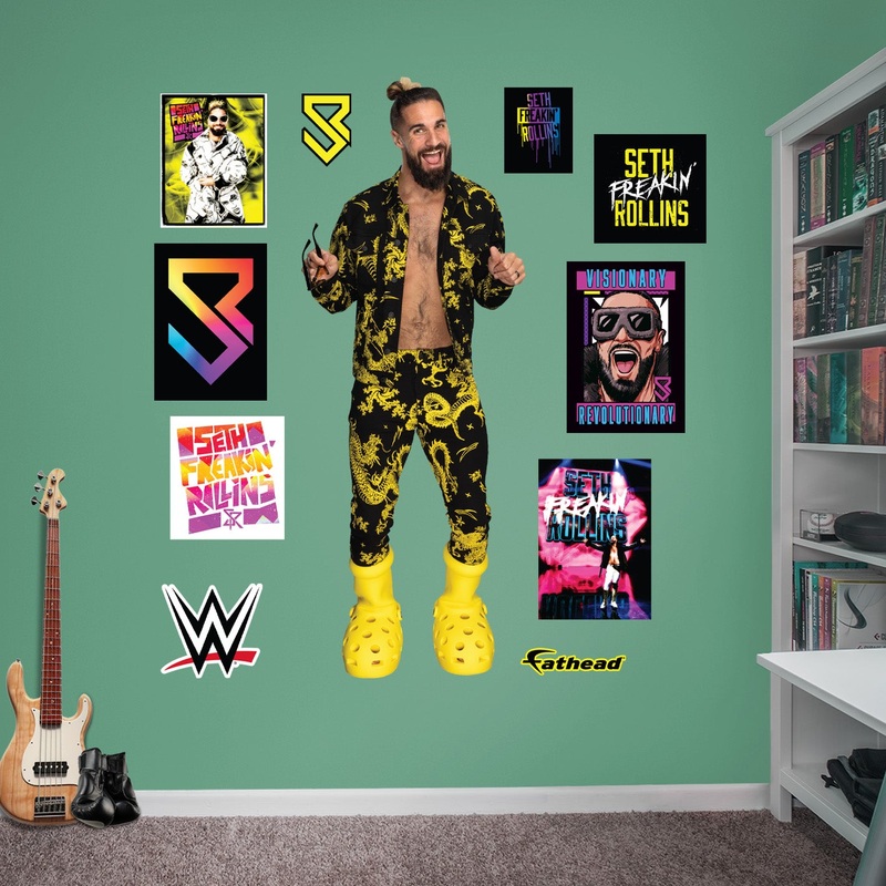 Seth Rollins – RealBig Collection – Official WWE – Reusable Vinyl Wall Decals #4