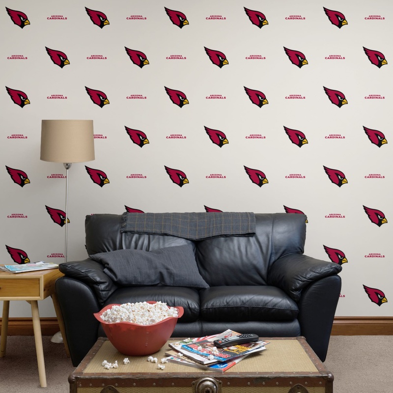Arizona Cardinals – Line – Peel & Stick Wallpaper – Official NFL – Reusable Vinyl Wall Decals