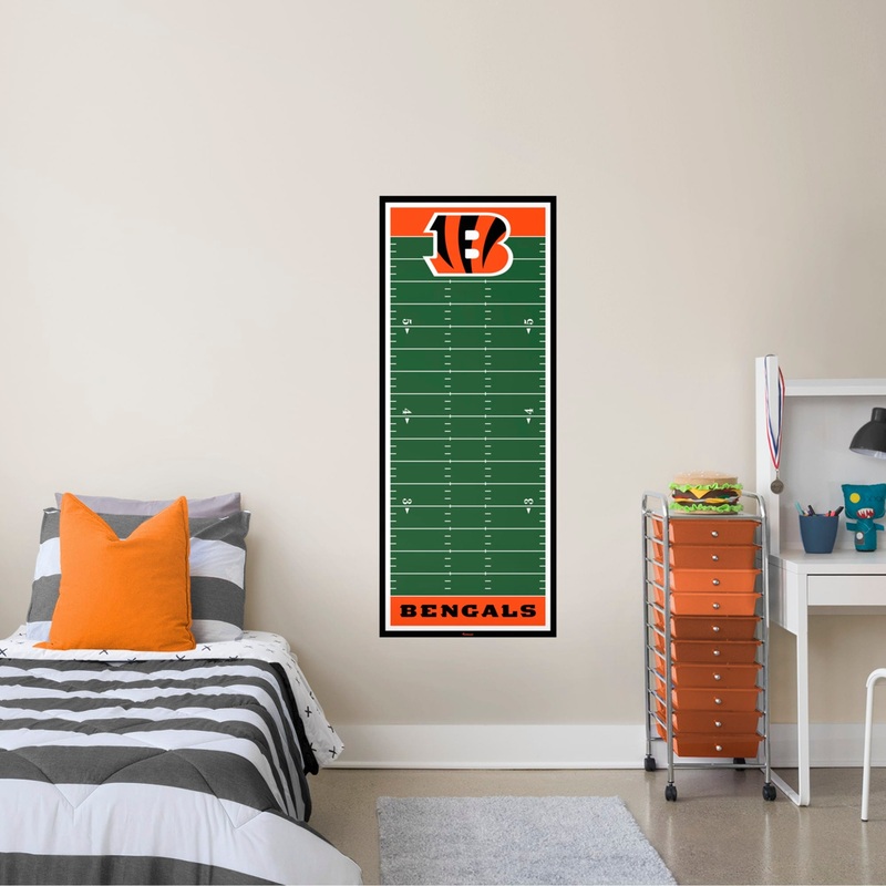Cincinnati Bengals – Growth Chart – Official NFL – Reusable Vinyl Wall Decal