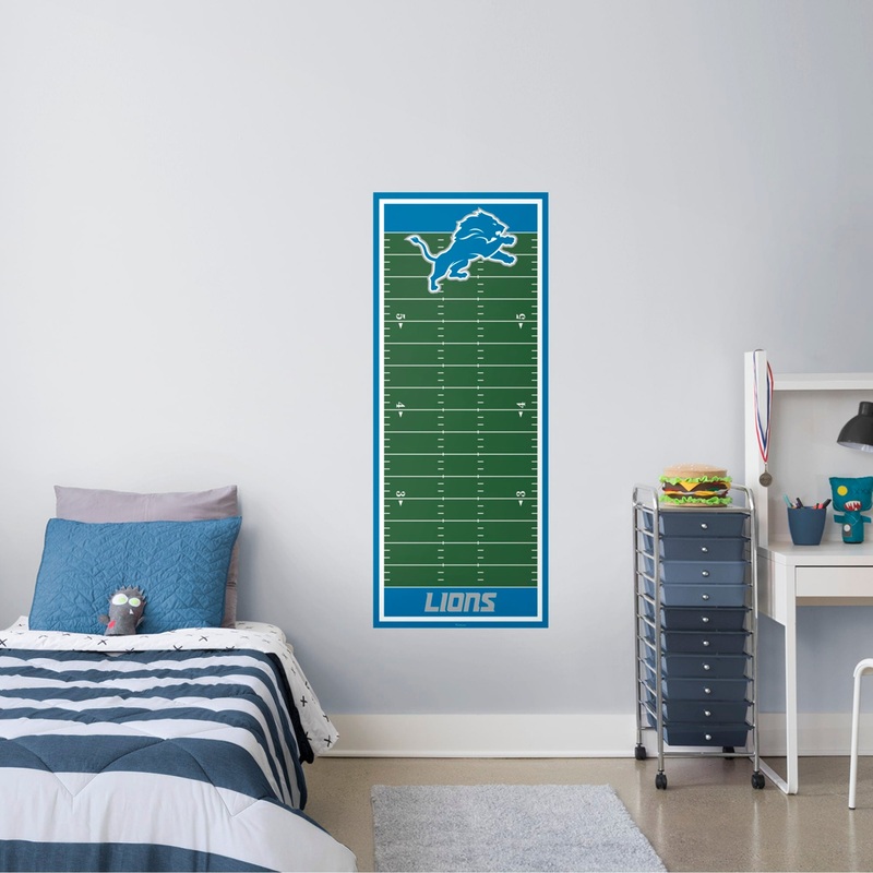 Detroit Lions – Growth Chart – Official NFL – Reusable Vinyl Wall Decal #1