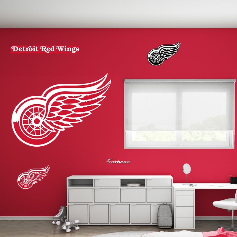Detroit Red Wings – RealBig Logo Collection – Official NHL – Reusable Vinyl Wall Decals