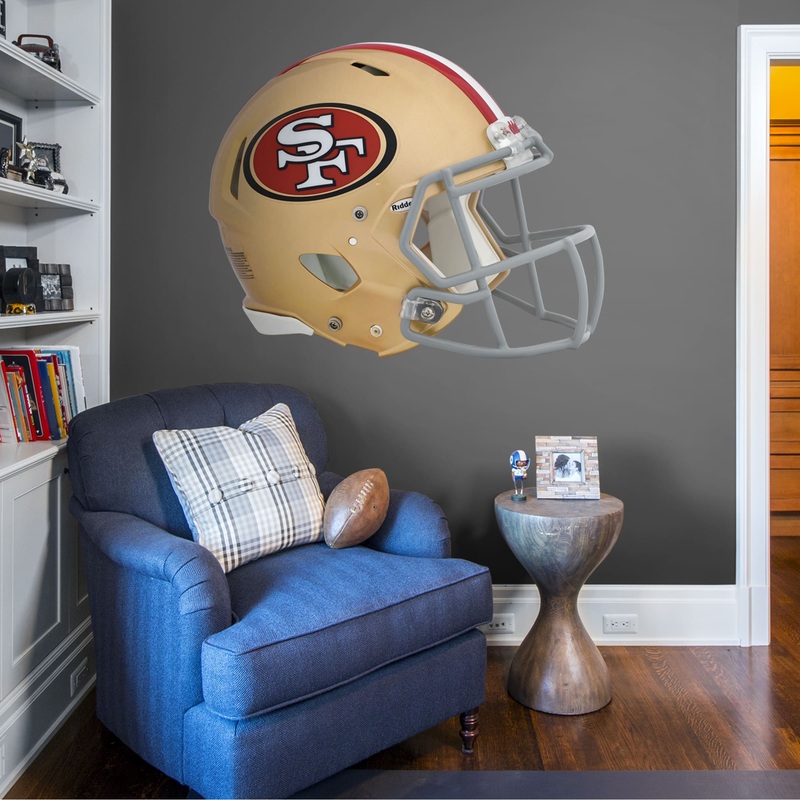 San Francisco 49ers – RealBig Helmet Collection – Official NFL – Reusable Vinyl Wall Decals #1