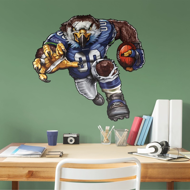 Sinister Seahawk – RealBig Collection – Official NFL – Seattle Seahawks – Reusable Vinyl Wall Decals