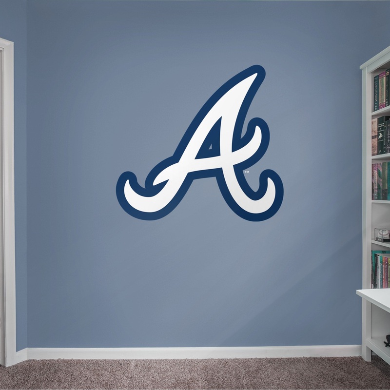Atlanta Braves – RealBig Alternate Logo Collection – Official MLB – Reusable Vinyl Wall Decals