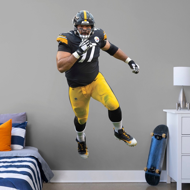 Cameron Heyward – RealBig Running Collection – Official NFL – Pittsburgh Steelers – Reusable Vinyl Wall Decals