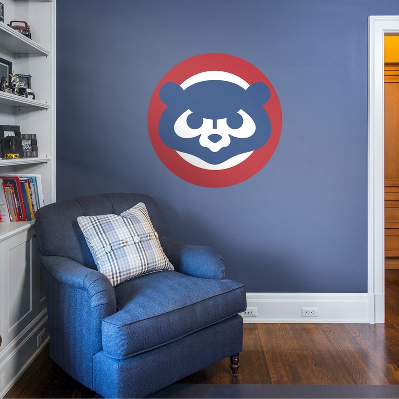 Chicago Cubs – RealBig Classic Logo Collection – Official MLB – Reusable Vinyl Wall Decals