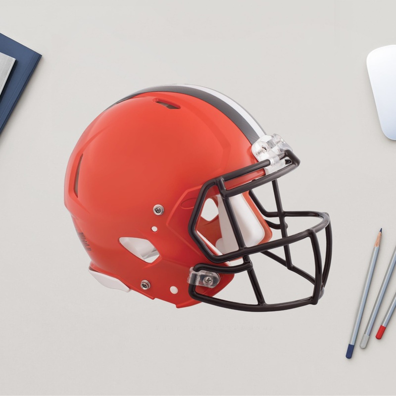 Cleveland Browns – RealBig Helmet Collection – Official NFL – Reusable Vinyl Wall Decals #1
